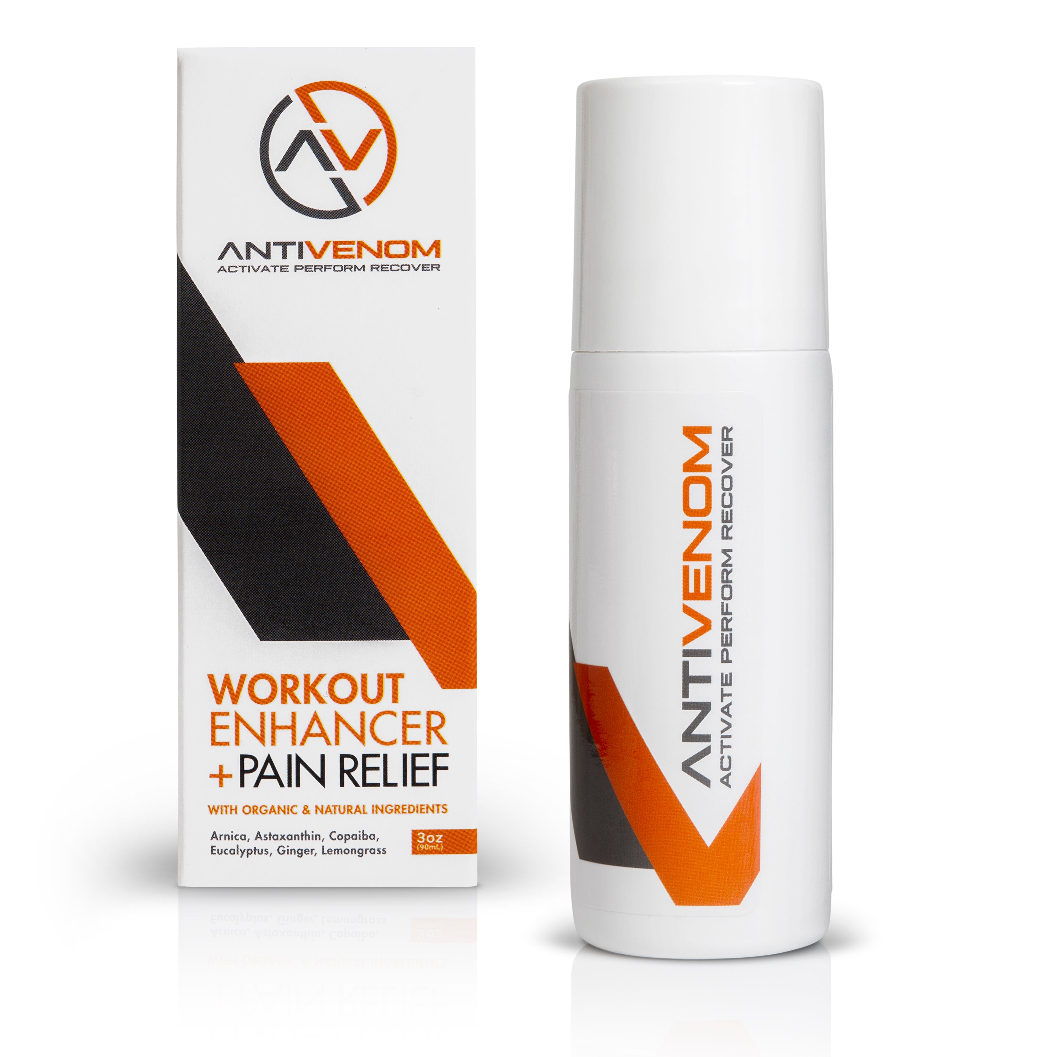 (NEW!) AntiVenom 2.0 - Workout Enhancer + Natural Pain Relief Roll On (3oz)